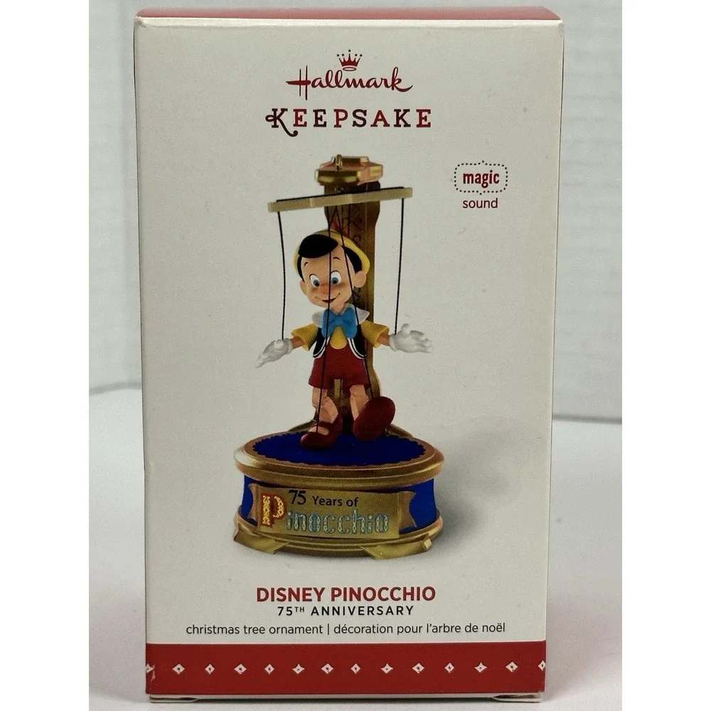 Hallmark Keepsake 2015 Disney Pinocchio 75th Anniversary Ornament QXD6019